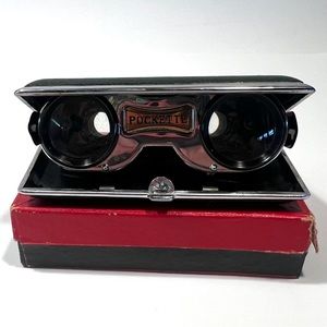 Antique Foldable Opera Glasses by Pockette Japan